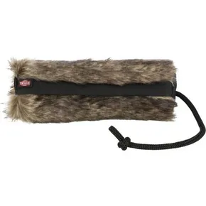 Trainingspfote - Fell, Plüsch/Polyester 6 x 20 cm, Kaninchenfellimitat schwarz
